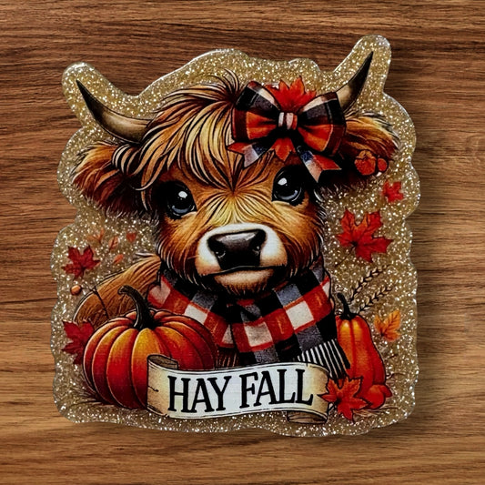 Hay Fall Acrylic Flatback