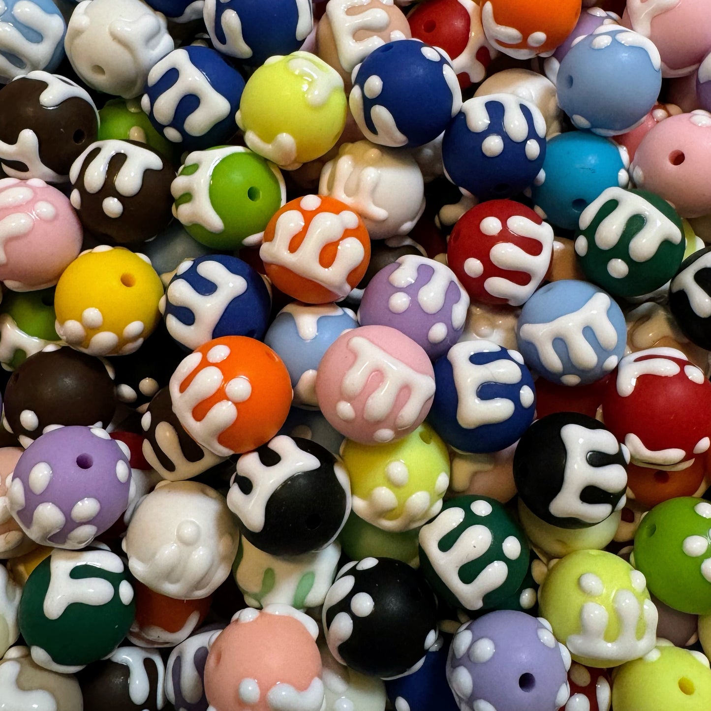16mm Matte Drip Beads