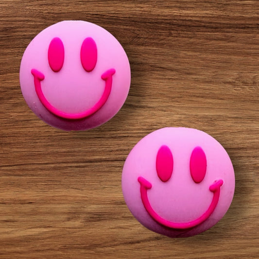 3-D Pink Happy Face