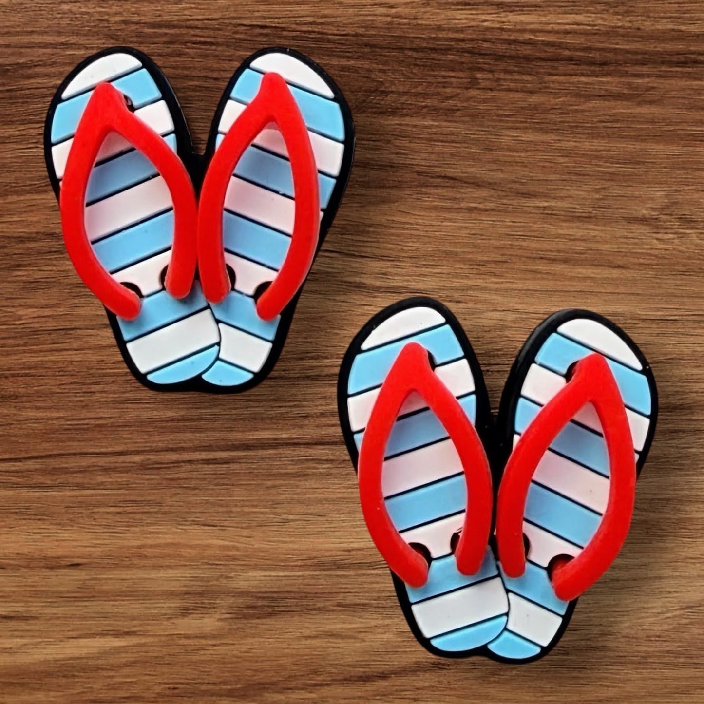3-D Flip Flop Focal (Red Strap)