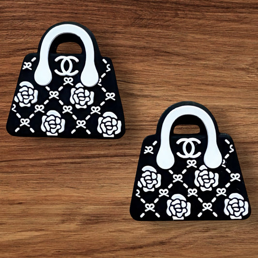 Black & White Designer Purse Focal