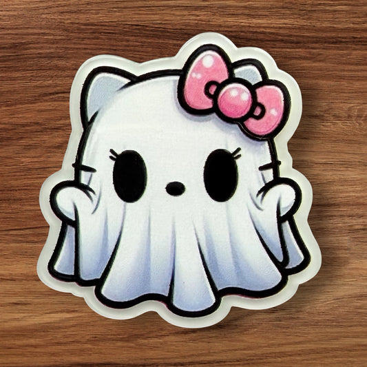 Spooky Kitty Acrylic Flatback