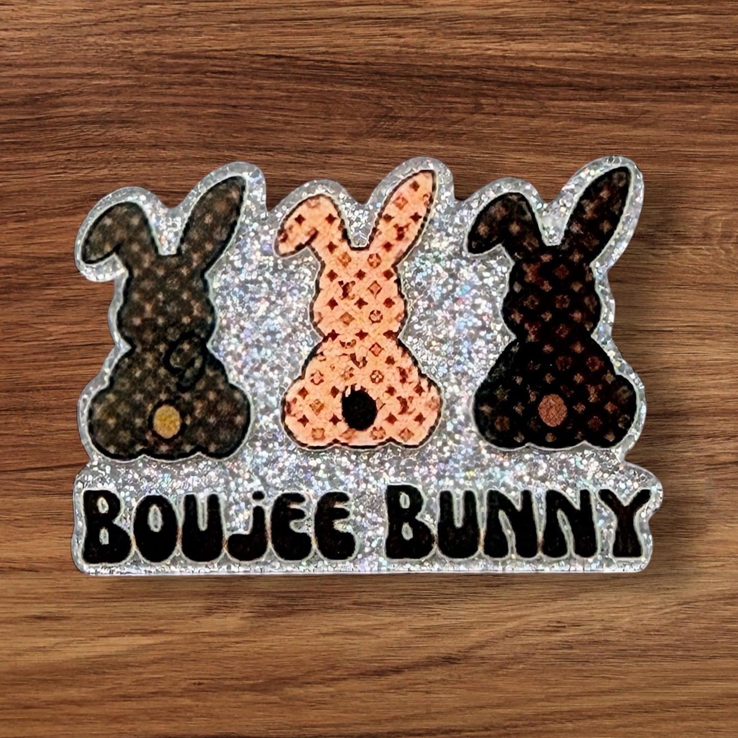 Boujee Bunny Acrylic Flatback