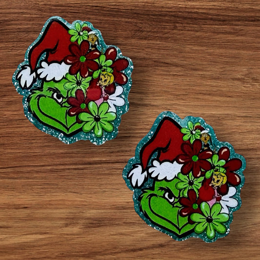 Acrylic Floral Green Guy Focal