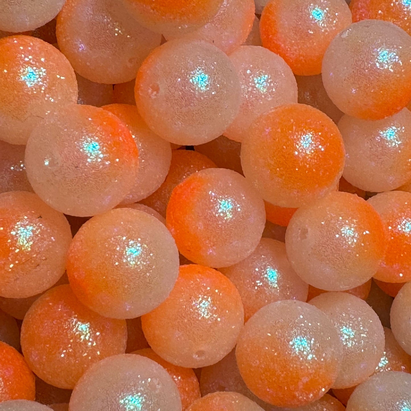 20mm Ombré Glitter Acrylic Beads
