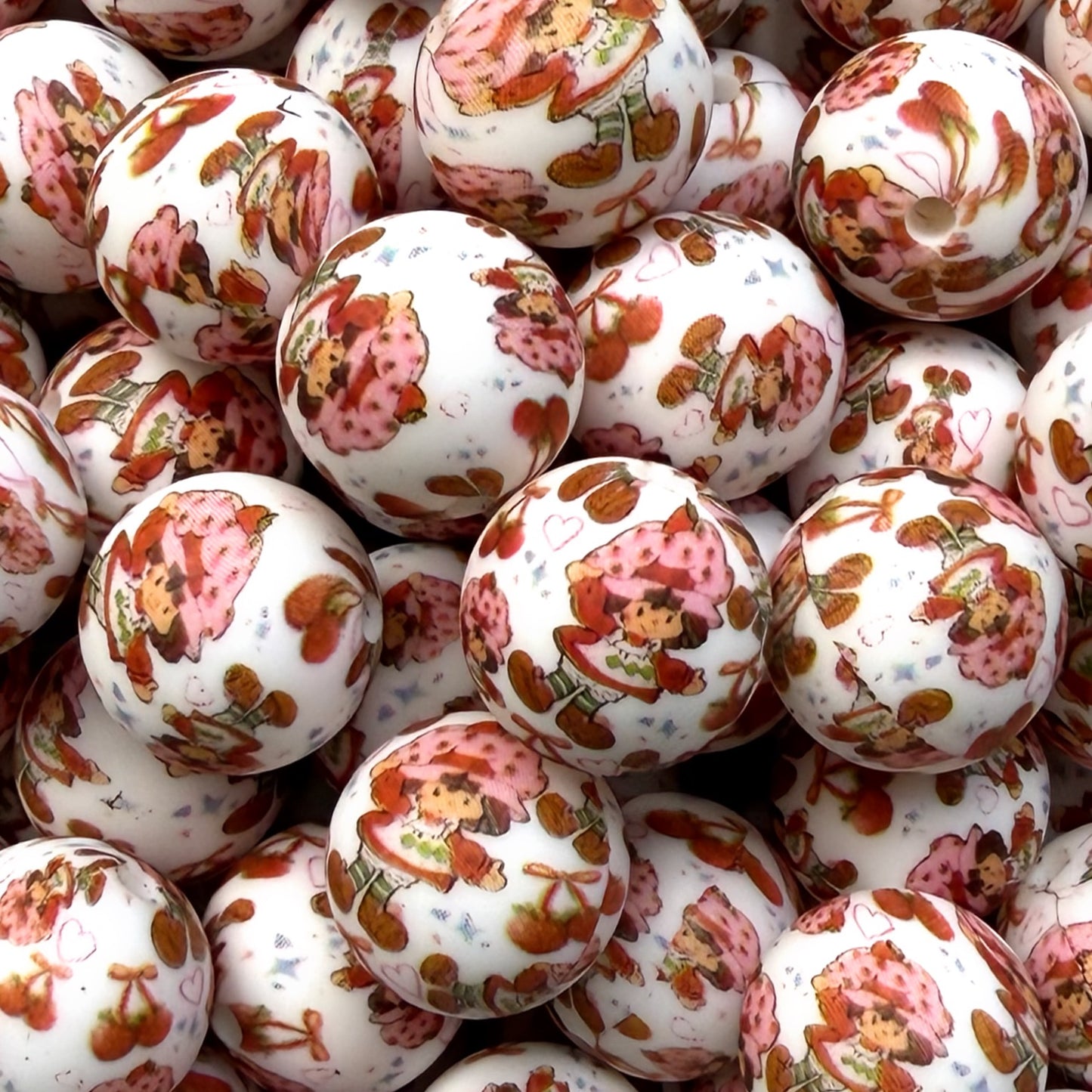 15mm Strawberry Girl Silicone Bead (Exclusive)