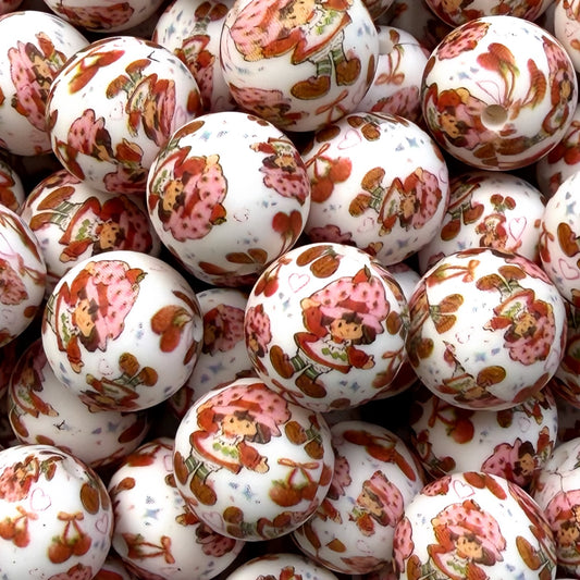 15mm Strawberry Girl Silicone Bead (Exclusive)