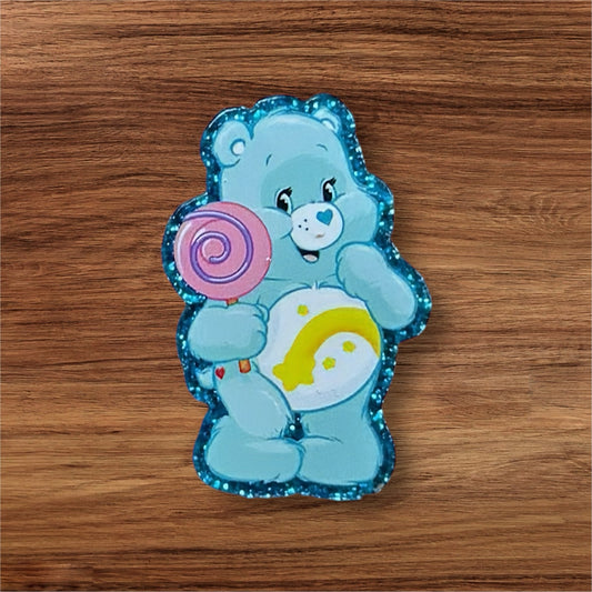 Bear With Lollipop Acrylic Flatback
