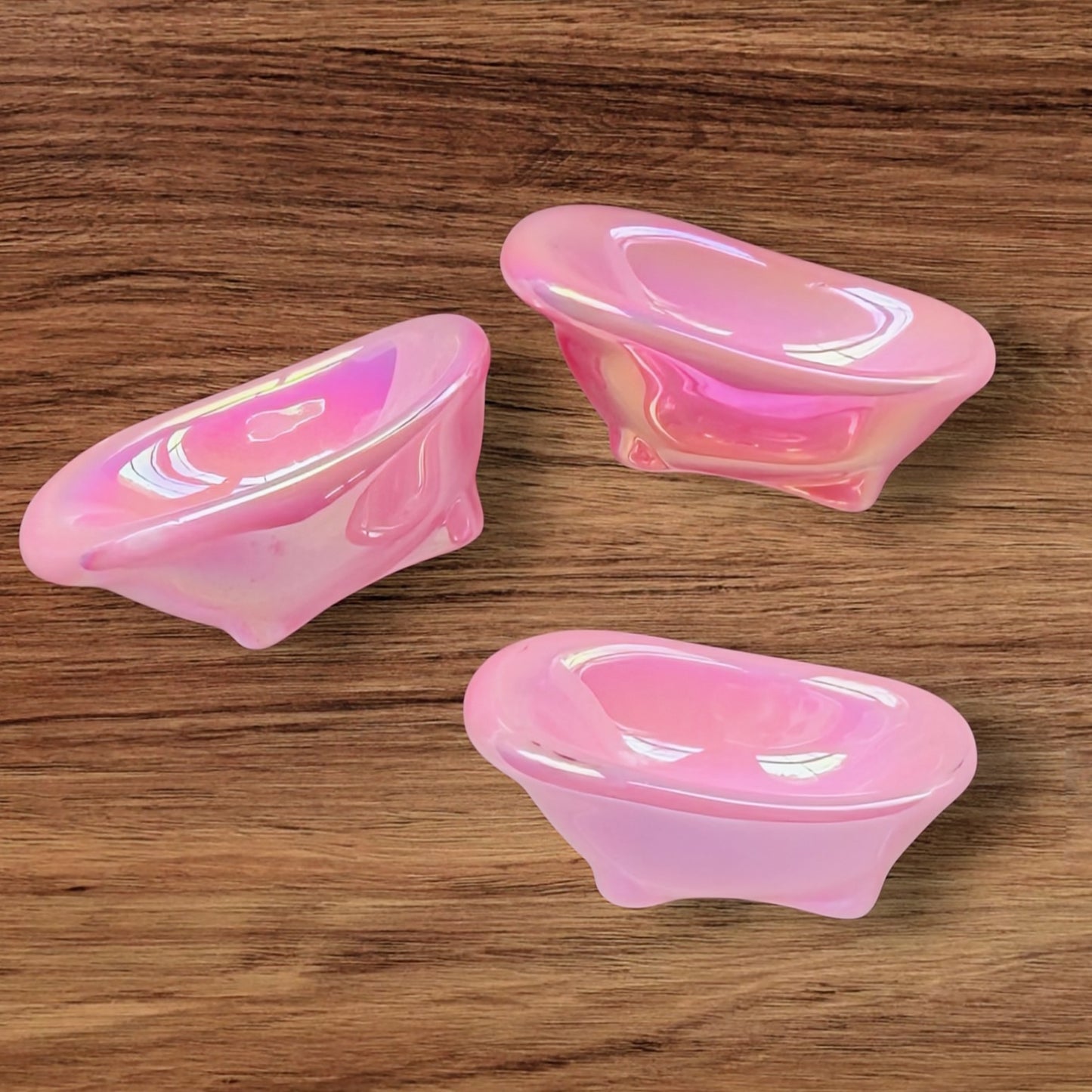 Iridescent Tub Acrylic Bead