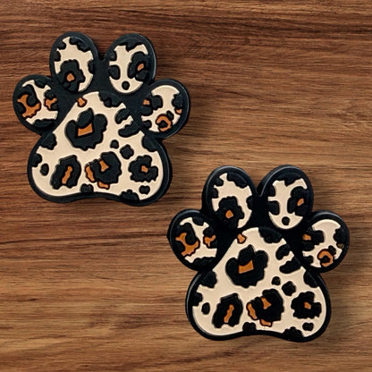 Leopard Print Paw Focal