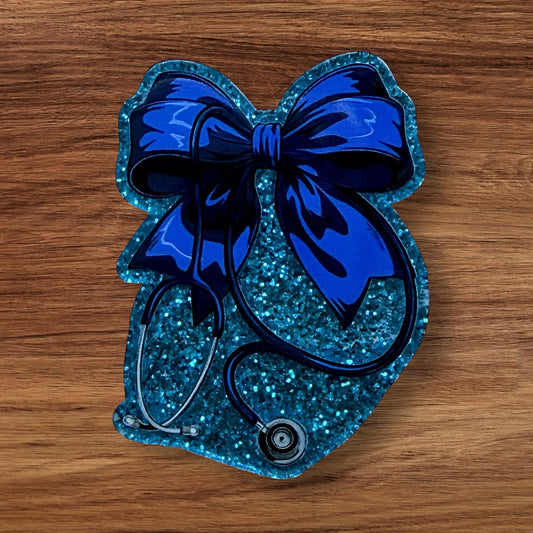 Stethoscope Bow Acrylic Flatback