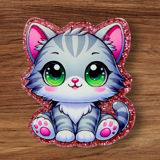 Cute Kitty Acrylic Flatback