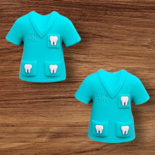 3-D Dental Scrub Top Focal