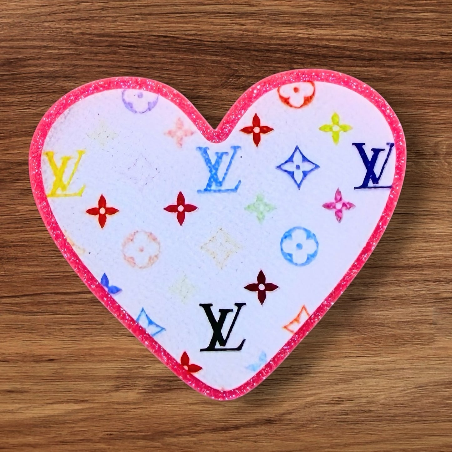 Designer Heart Acrylic Flatback