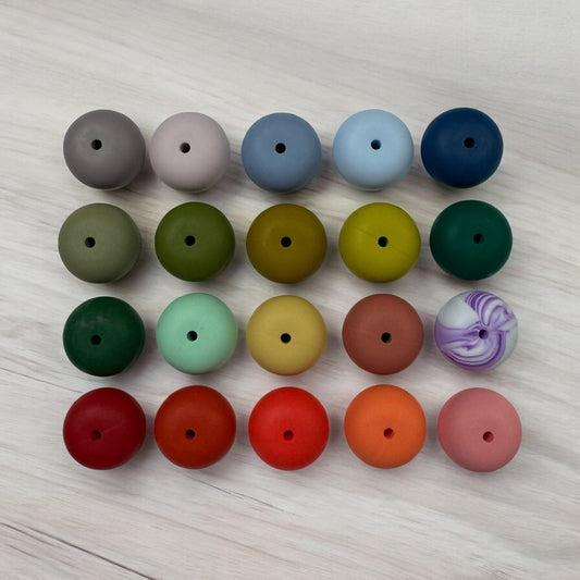 23mm Abacus Silicone Bead