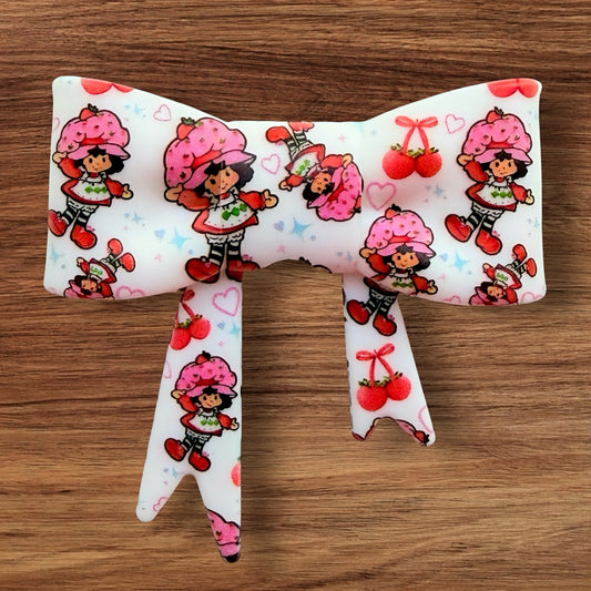 Strawberry Girl Bow Focal/Straw Topper (Exclusive)