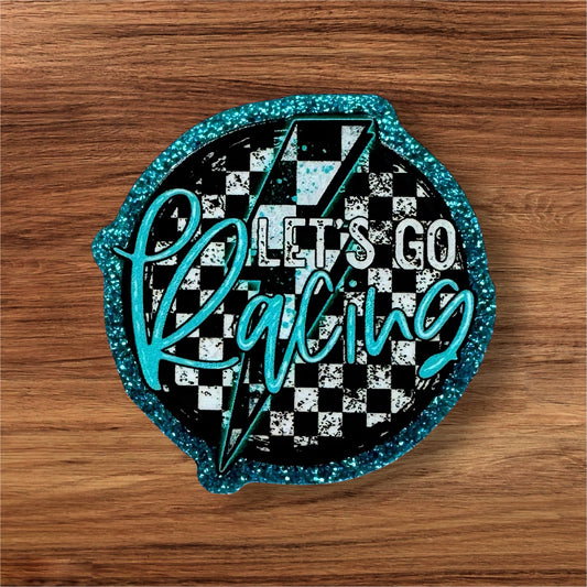Let’s Go Racing Acrylic Flatback
