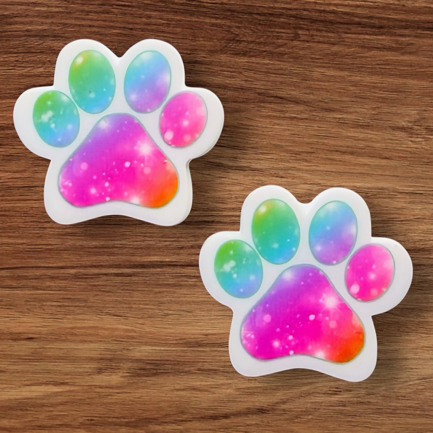 Colorful Paw Print Focal
