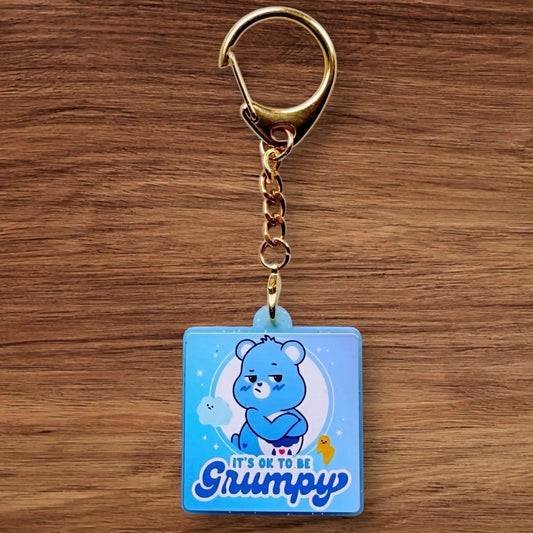 It’s Okay To Be Grumpy Keychain