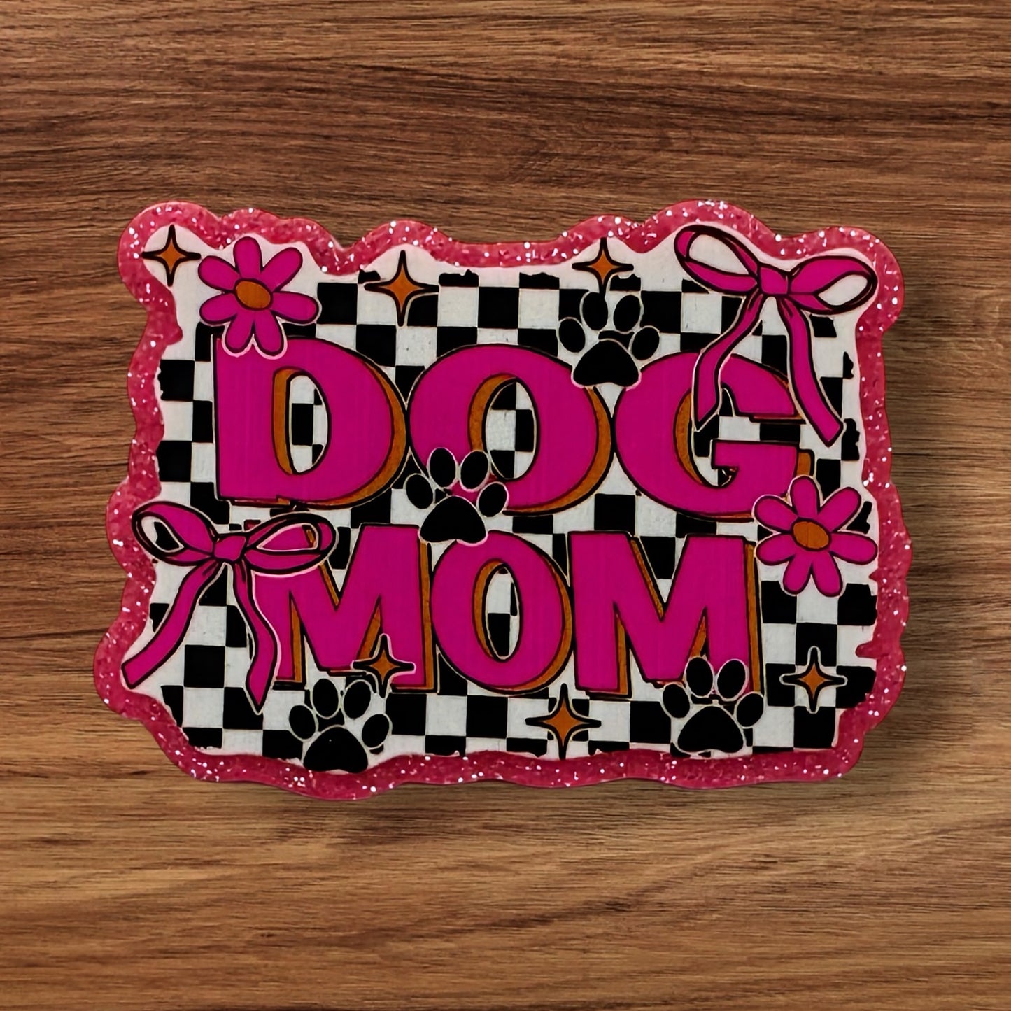 Dog Mom Acrylic Flatback (Custom)