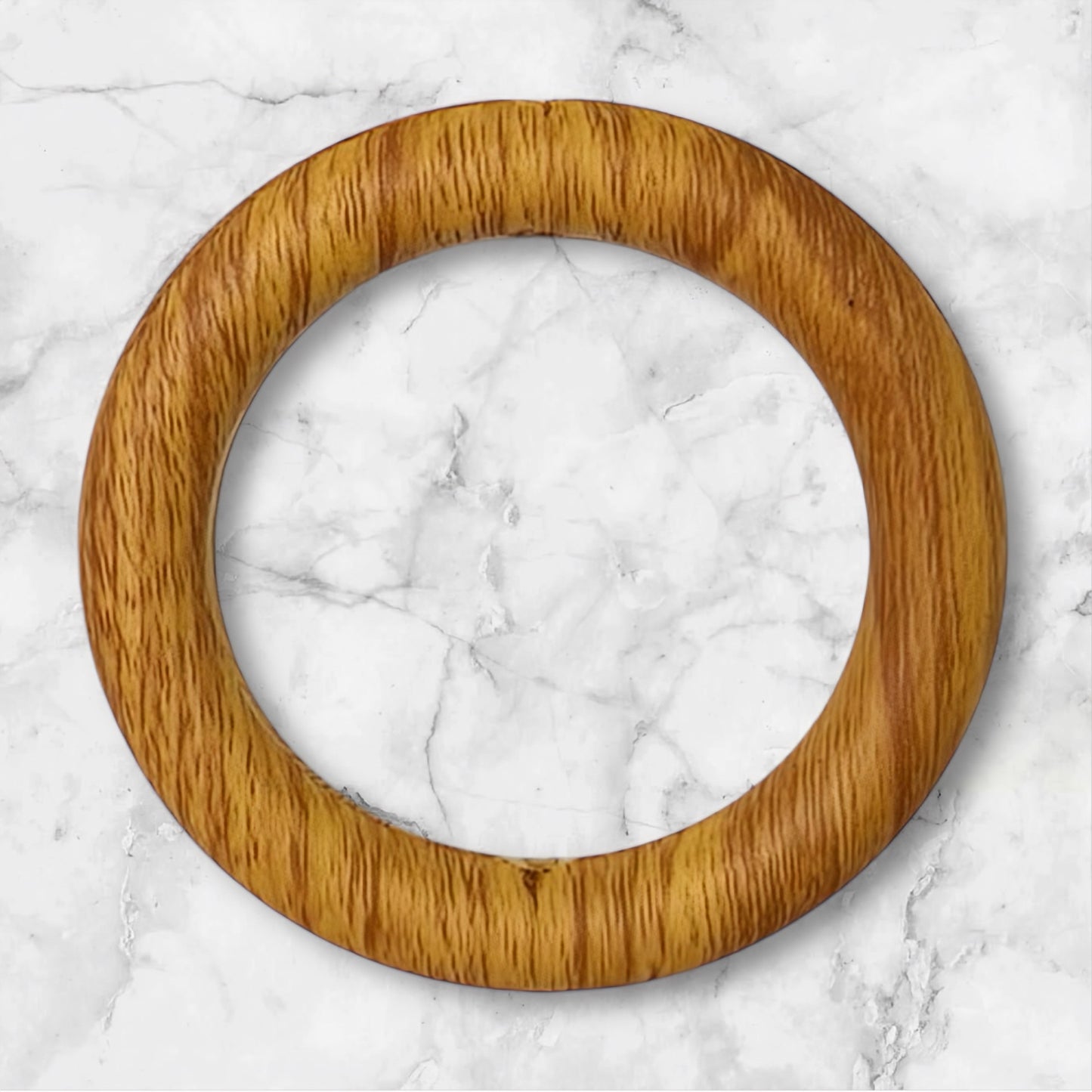 65mm Dark Wood Silicone Ring