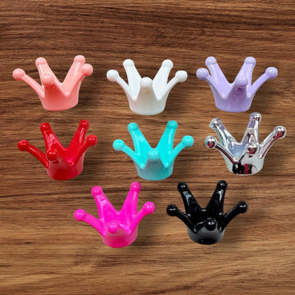 Large Acrylic Crown Bead