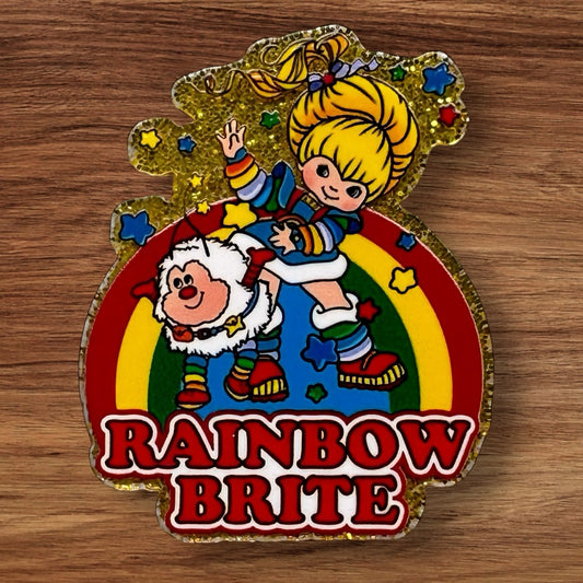 Rainbow Girl Acrylic Flatback