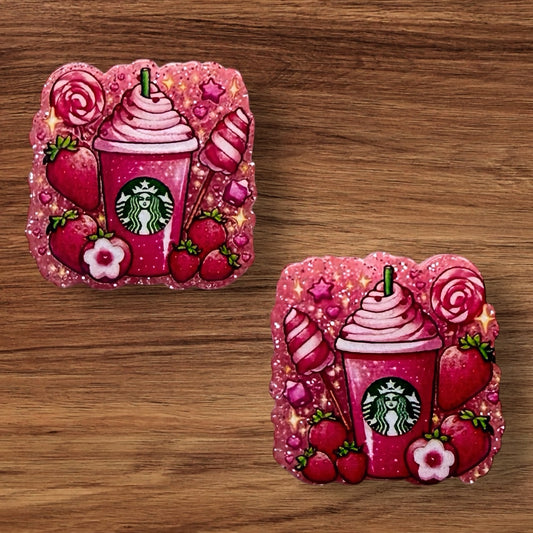 Acrylic Pink Drink Focal