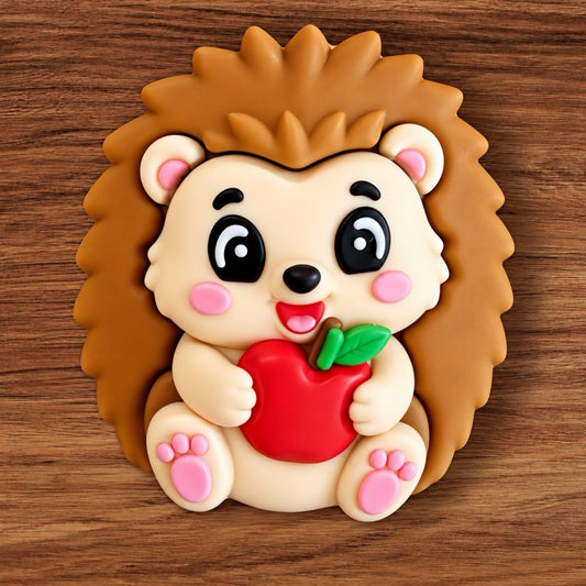 3-D Hedgehog With Apple Focal