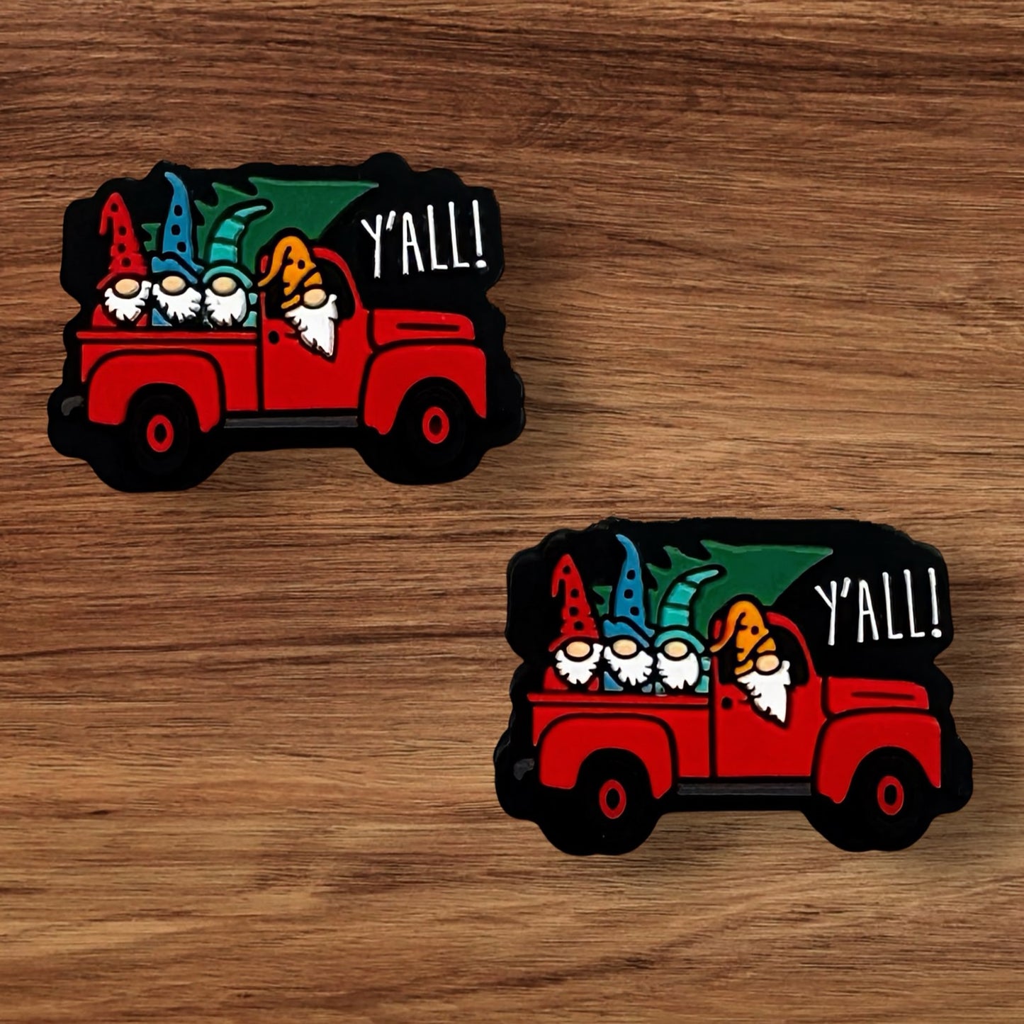 Gnomes In Red Truck Focal
