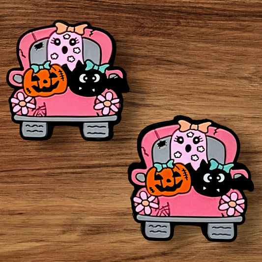 Pink Halloween Truck Focal