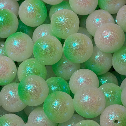 20mm Ombré Glitter Acrylic Beads