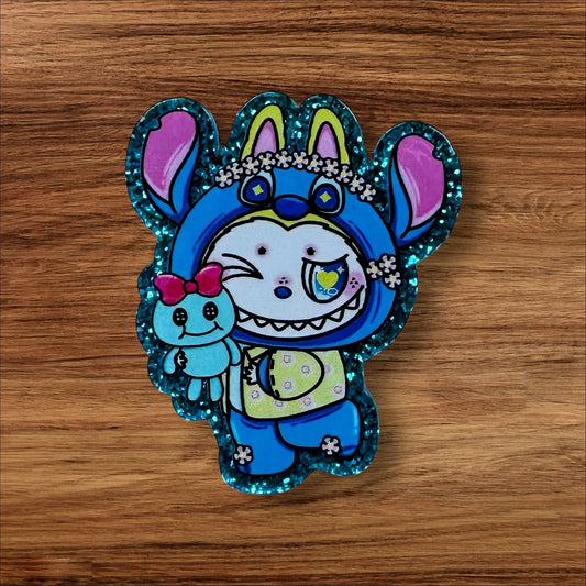 Monster With Doll Acrylic Flatback