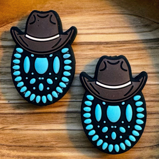Cowgirl Hat & Turquoise Focal