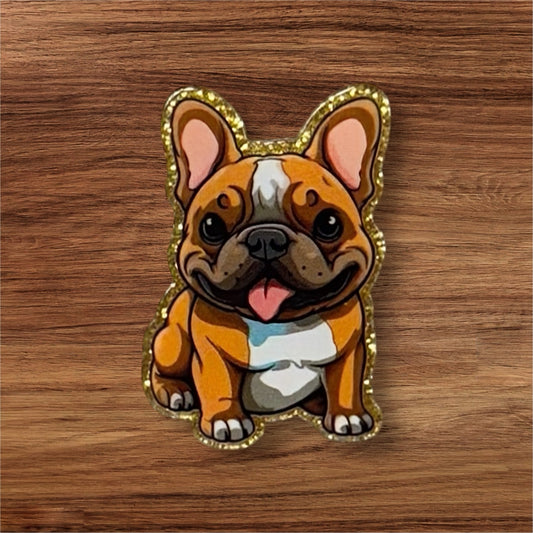 Bulldog Acrylic Flatback