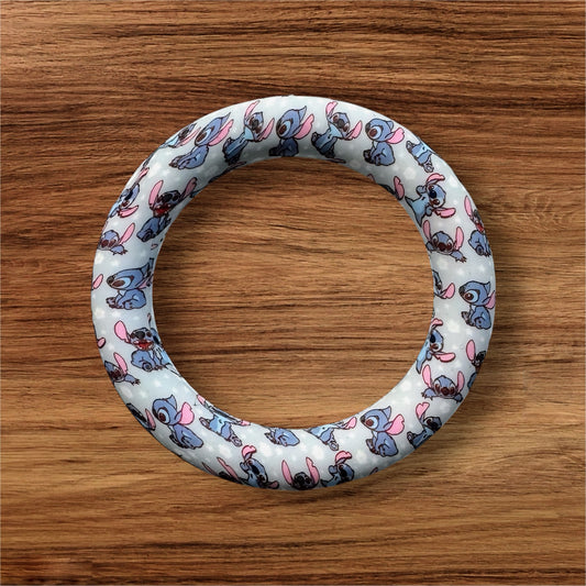 65mm Blue Alien Silicone Ring