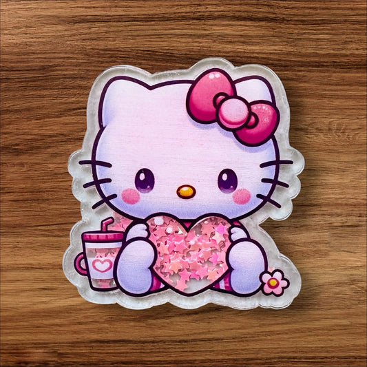 Kitty Acrylic Shaker Flatback