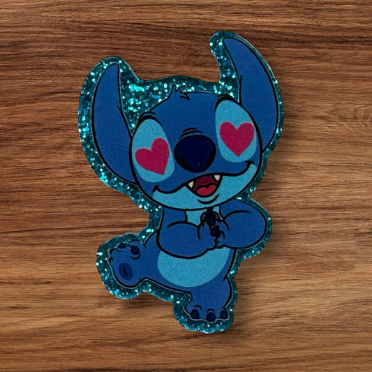 Alien With Heart Eyes Acrylic Flatback