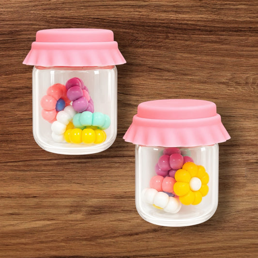3-D Flower Jar Focal (Pink)
