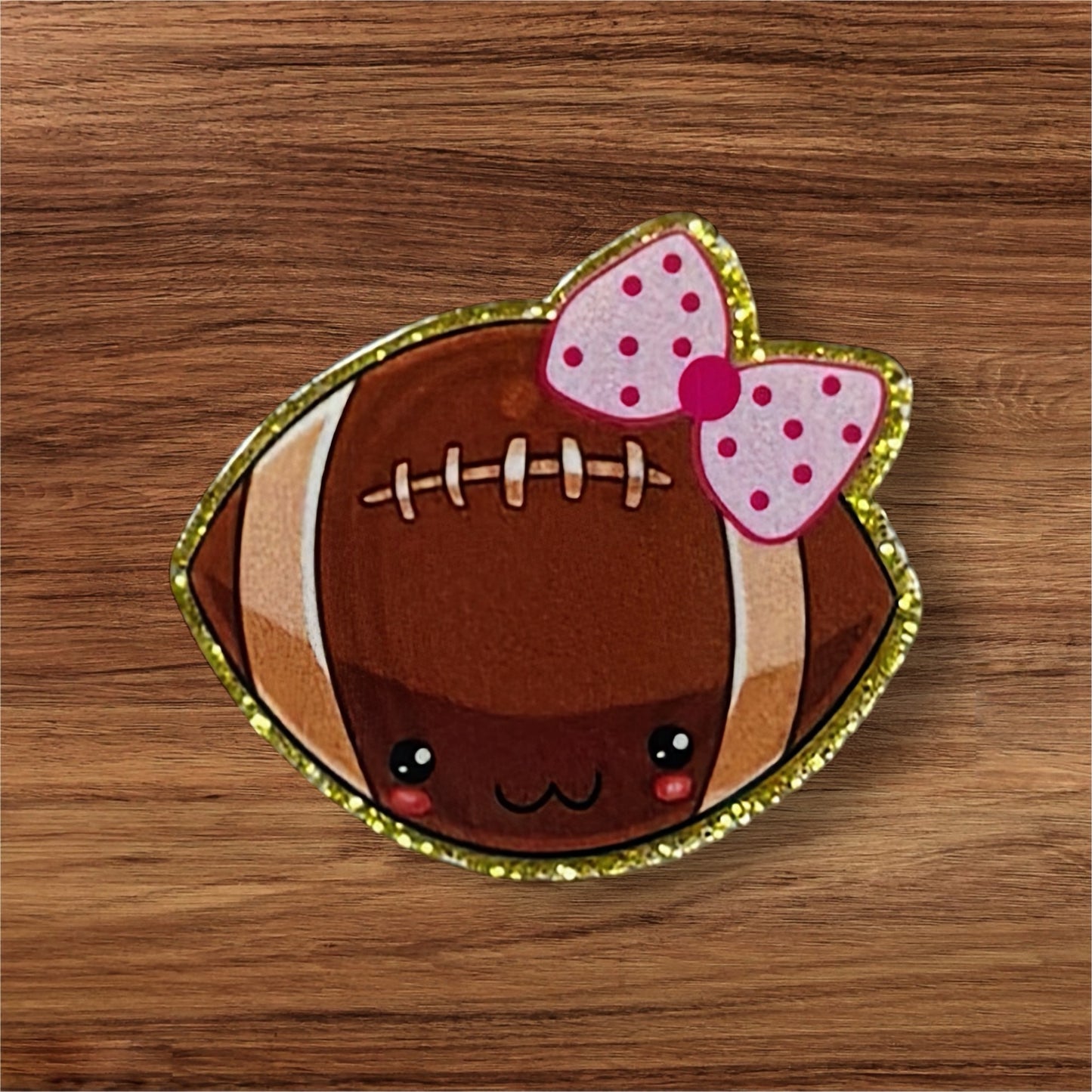 Cute Football Acrylic Flatback