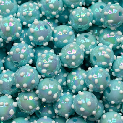 16mm Colorful Dot Acrylic Beads