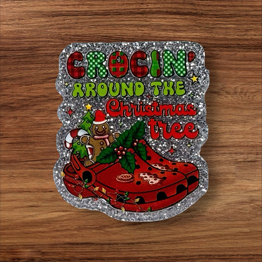 Crocin Around The Christmas Tree Acrylic Flatback