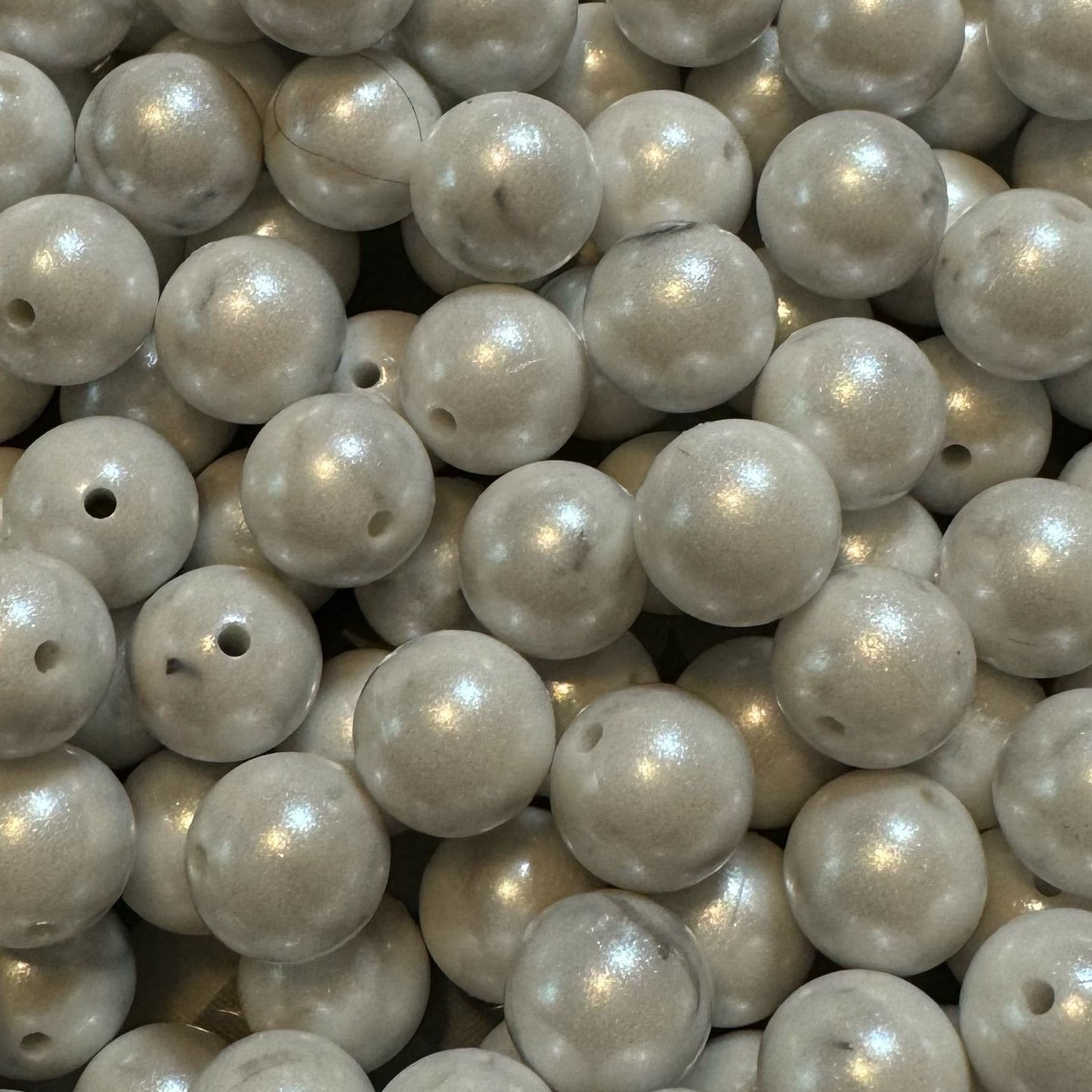 15mm Marble Chameleon Silicone Bead