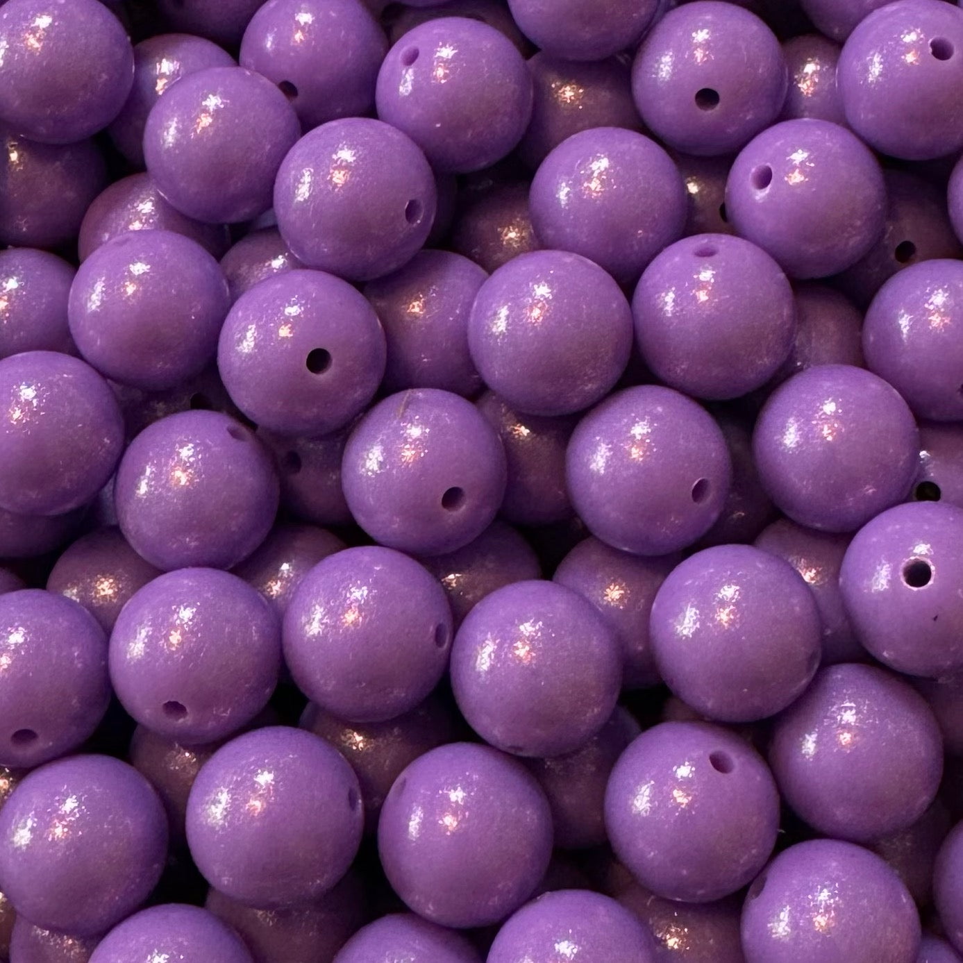 15mm Chameleon Purple Silicone Bead