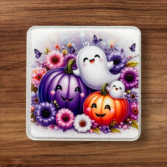 Floral Pumpkin Acrylic Flatback