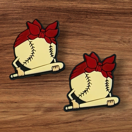 Cute Baseball With Bat Focal