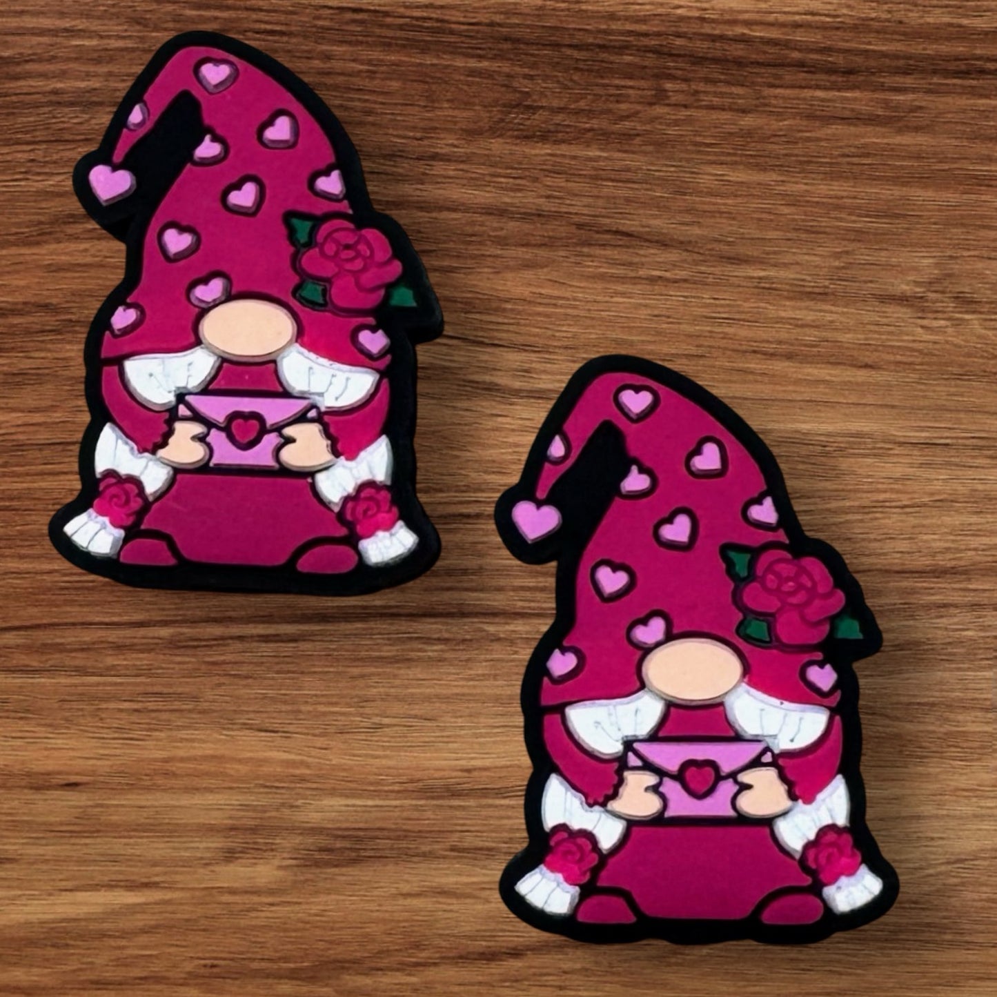 Pink Gnome With Envelope Focal