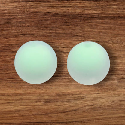 15mm Frosted Silicone Bead