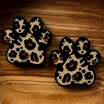 Leopard Print Paw Focal