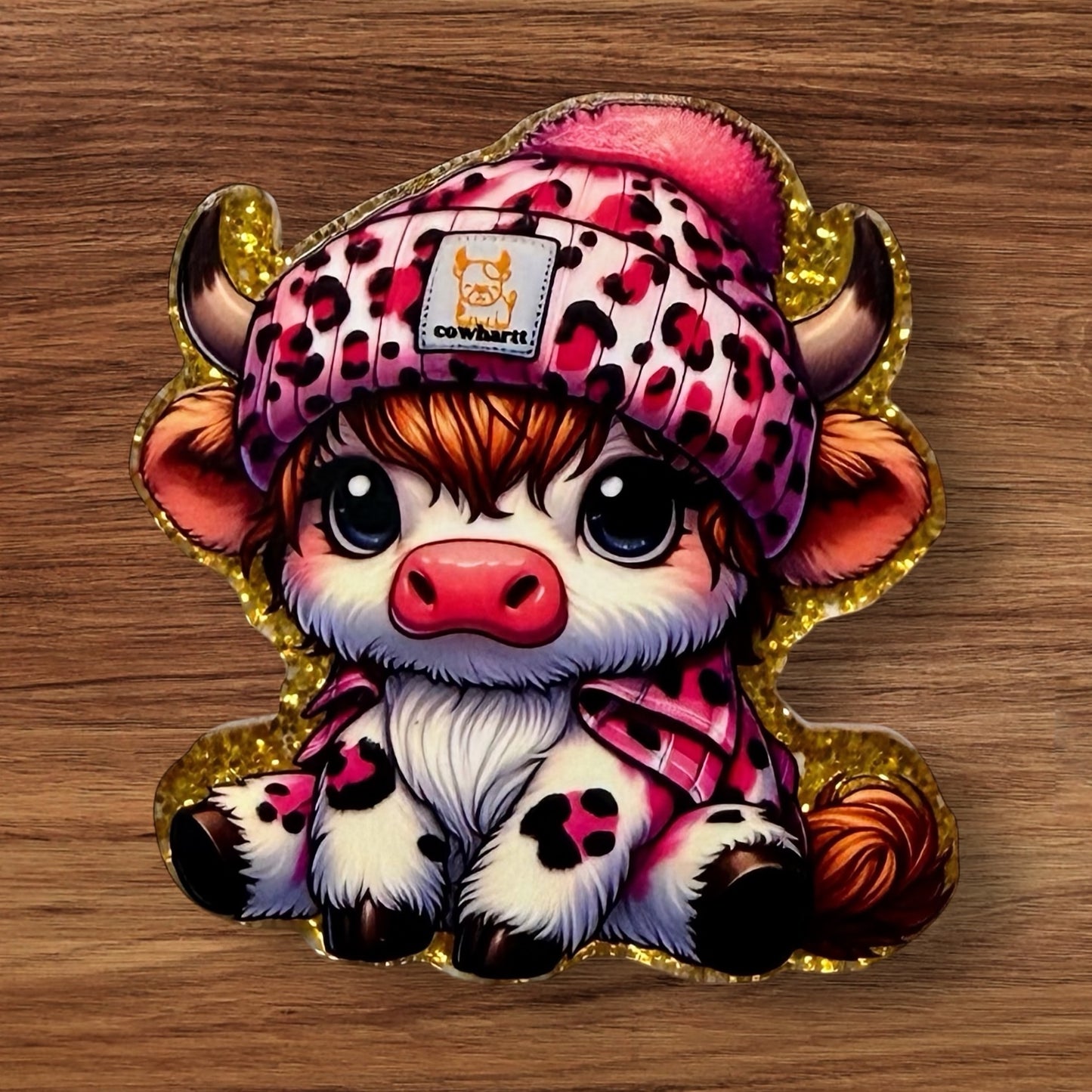 Girl Cow Acrylic Flatback
